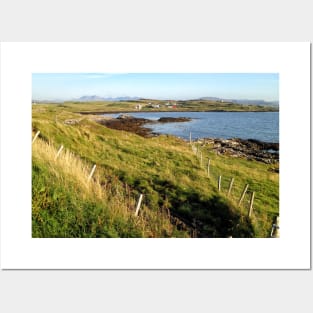 Looking across to the crofting village of Ullinish on the west coast of Skye Posters and Art